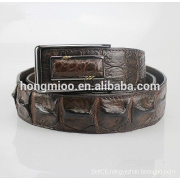 luxury crocodile skin men's belt Thailand alligator skin major bones belt top grade crocodile leather belt